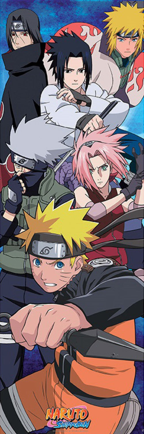 Abystyle Abydco450 Naruto Shippuden Group Poster 53x158cm | Yourdecoration.com