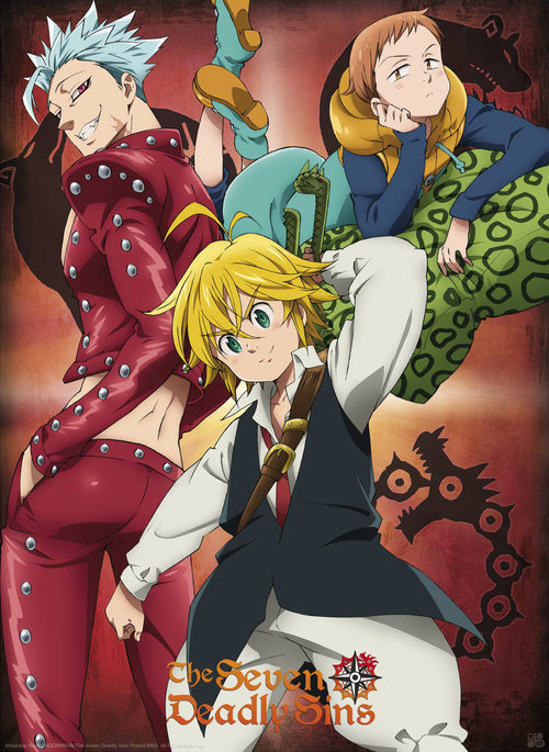 The Seven Deadly Sins Ban King And Meliodas Poster 38X52cm | Yourdecoration.com