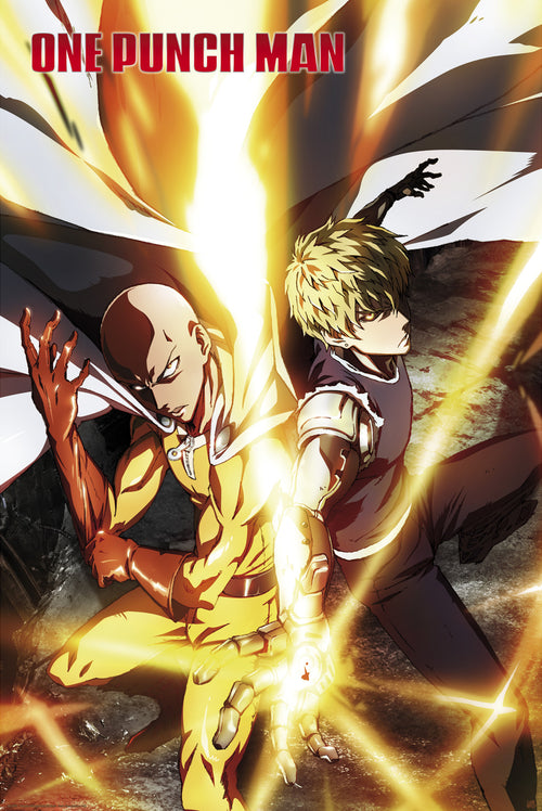 One Punch Man Saitama And Genos Poster 61X91 5cm | Yourdecoration.com