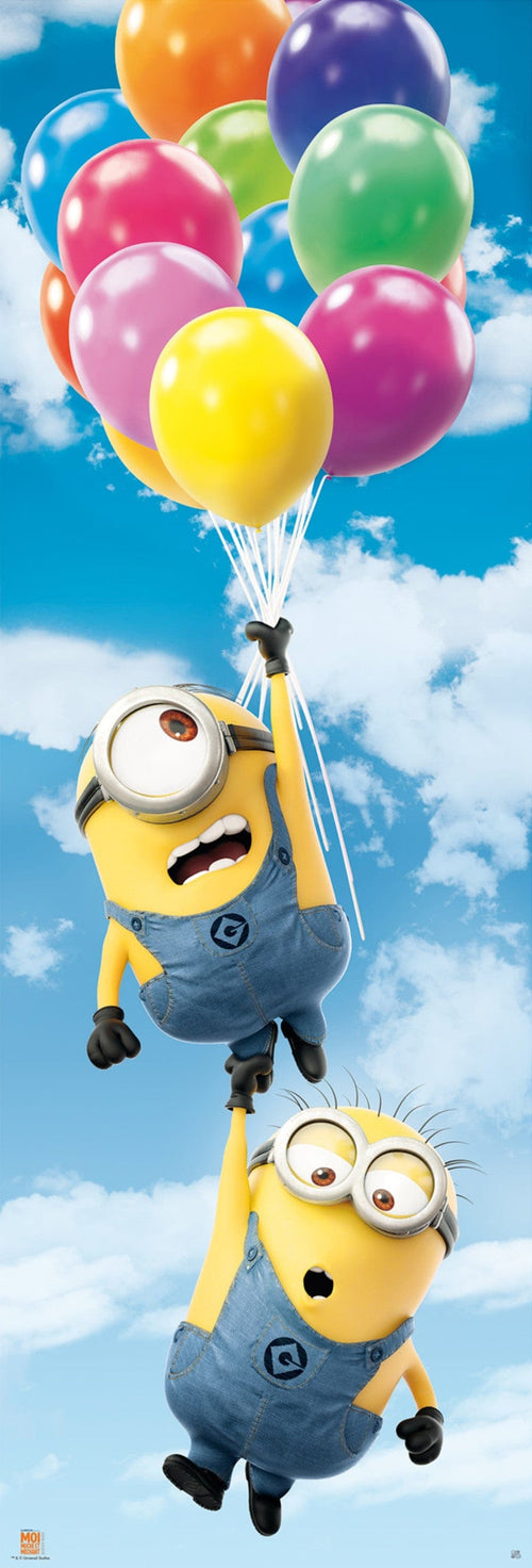 Abystyle Minions Door Poster Balloons Poster 53X158cm | Yourdecoration.com