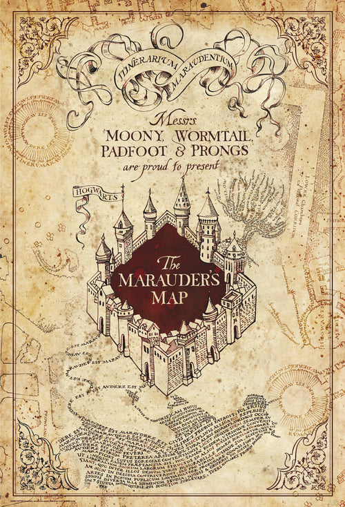 Harry Potter Maurauders Map Poster 61X91 5cm | Yourdecoration.com
