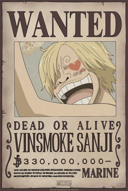 One Piece Wanted Sanji New 2 Poster 35X52cm | Yourdecoration.com