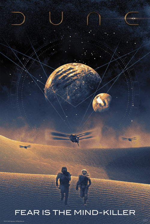 Dune Fear Is The Mindkiller Poster 61X91 5cm | Yourdecoration.com