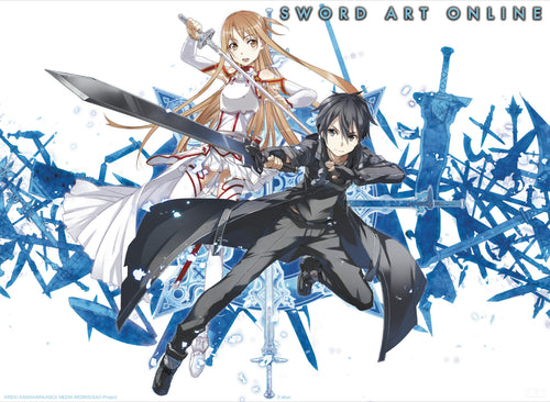 Sword Art Online Asuna And Kirito Poster 52X38cm | Yourdecoration.com