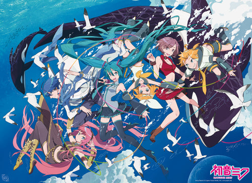 Abystyle Abydco715 Hatsune Miku And Amis Ocean Poster 52x38cm | Yourdecoration.com