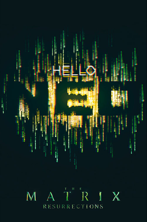 Abystyle Abydco865 The Matrix Hello Neo Poster 61x91,5cm | Yourdecoration.com