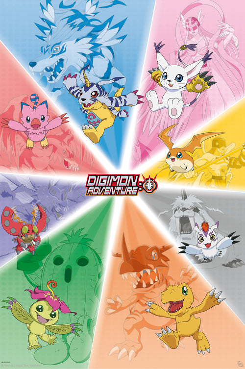 abystyle gbydco153 digimon group poster 61x91,5cm | Yourdecoration.com