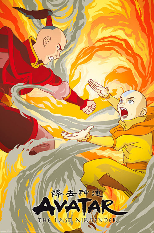 Abystyle Gbydco199 Avatar Aang Vs Zuko Poster 61x91,5cm | Yourdecoration.com