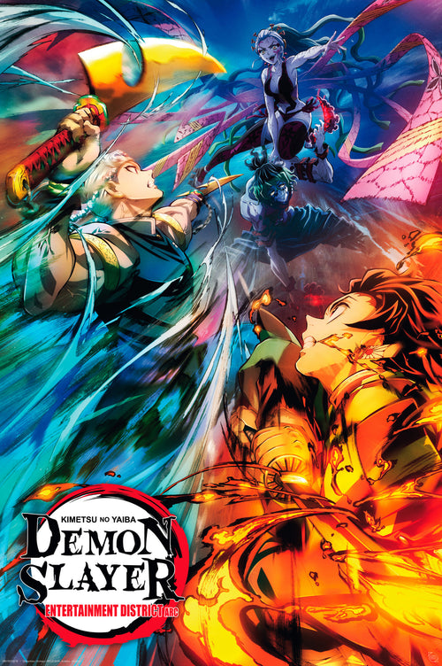 Abystyle Gbydco218 Demon Slayer Key Art 2 Poster 61x91,5cm | Yourdecoration.com