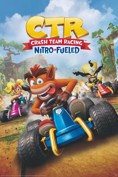 Abystyle Gbydco222 Crash Team Racing Cover Poster 61x91,5cm | Yourdecoration.com