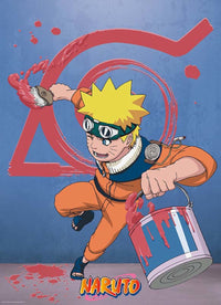 ABYstyle Naruto Naruto & Konoha Emblem Poster 38x52cm | Yourdecoration.com