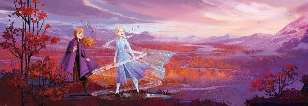 Wall Mural - Frozen Panorama 368x127cm - Paper Wallpaper