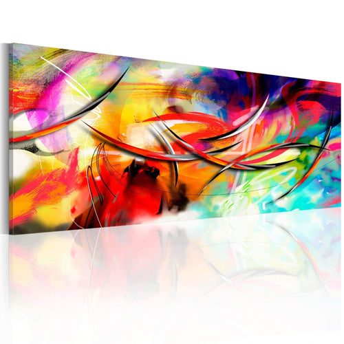 Canvas Print Dance of the rainbow 120x40cm