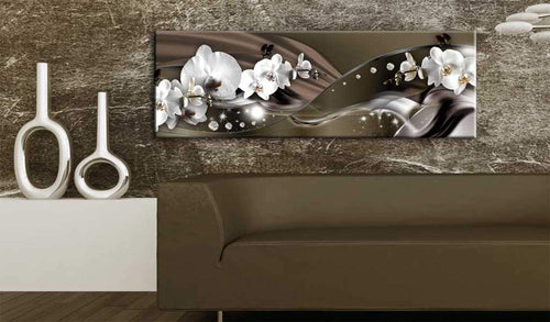 Canvas Print Chocolate Dance of Orchid 135x45cm