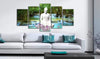 Canvas Print Zen Waterfall 5 Panels 200x100cm