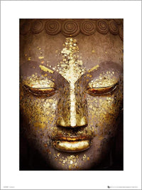 GBeye Buddha Gold Art Print | Yourdecoration.com