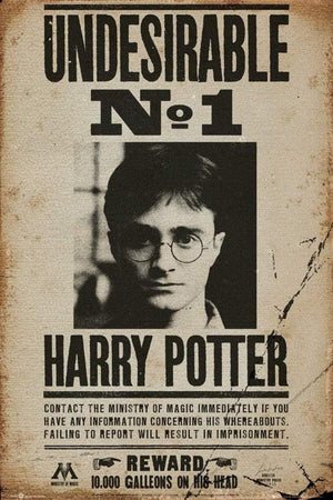 GBeye Harry Potter Undesirable No 1 Poster 61x91,5cm | Yourdecoration.com