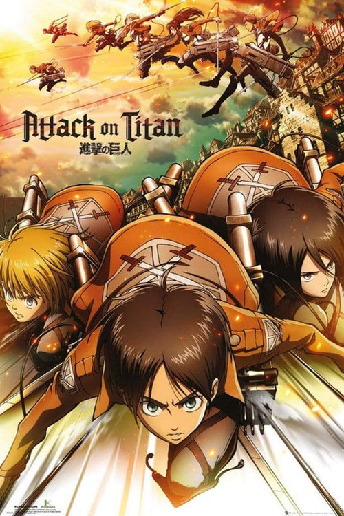 GBeye Attack on Titan Attack Poster 61x91,5cm | Yourdecoration.com