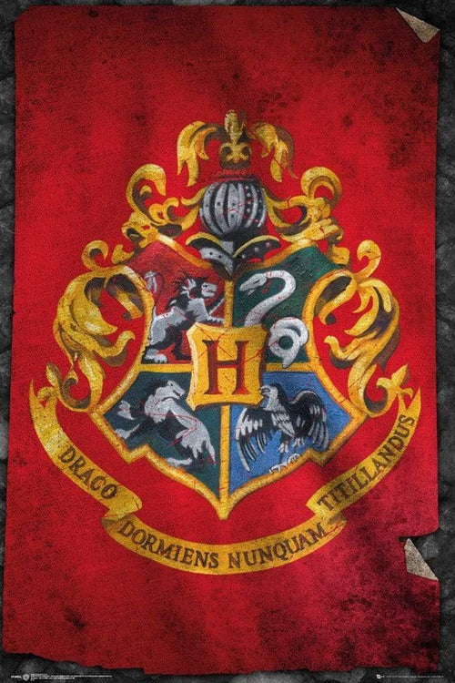 GBeye Harry Potter Hogwarts Flag Poster 61x91,5cm | Yourdecoration.com
