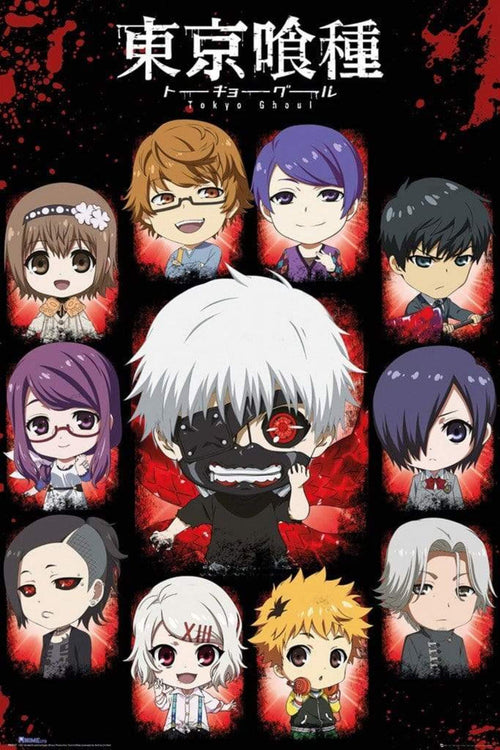 GBeye Tokyo Ghoul Chibi Characters Poster 61x91,5cm | Yourdecoration.com
