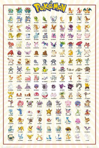 GBeye Pokemon Kanto 151 Poster 61x91,5cm | Yourdecoration.com