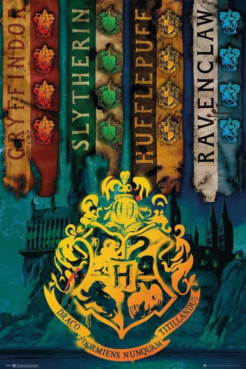 GBeye Harry Potter House Flags Poster 61x91,5cm | Yourdecoration.com
