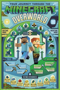 GBeye Minecraft Overworld Biome Poster 61x91,5cm | Yourdecoration.com