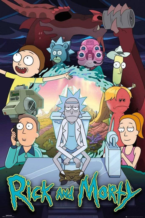 GBeye Rick and Morty Season 4 Part One V2 Poster 61x91,5cm | Yourdecoration.com