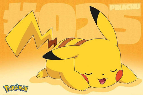 GBeye Pokemon Pikachu Asleep Poster 91,5x61cm | Yourdecoration.com