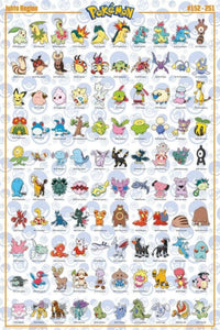 GBeye Pokemon Johto Pokemon Poster 61x91,5cm | Yourdecoration.com