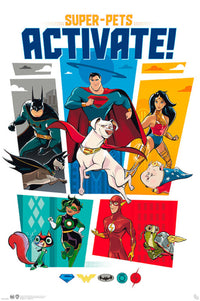 Gbeye GBYDCO069 Dc Comics League Of Superpets Activate Poster 61x 91-5cm | Yourdecoration.com