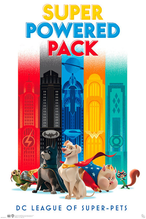 Gbeye GBYDCO070 Dc Comics League Of Superpets Super Power Poster 61x 91-5cm | Yourdecoration.com