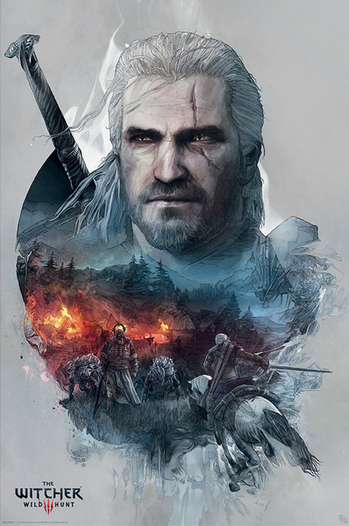 Gbeye GBYDCO112 The Witcher Geralt Poster 61x 91-5cm | Yourdecoration.com