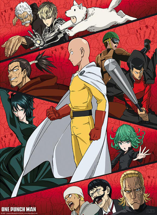 Gbeye GBYDCO123 One Punch Man Gathering Of Heroes Poster 38x52cm | Yourdecoration.com