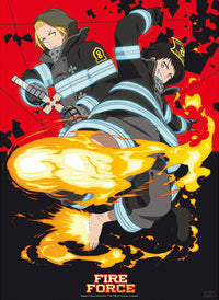 Gbeye GBYDCO149 Fire Force Shinra And Arthur Poster 38x52cm | Yourdecoration.com