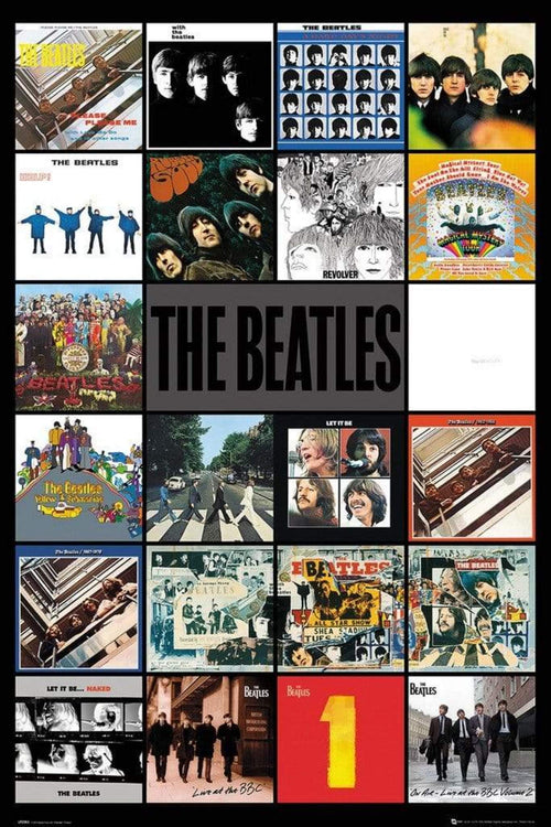 GBeye The Beatles Albums Poster 61x91,5cm | Yourdecoration.com