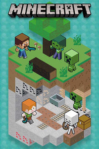GBeye Minecraft Into The MinePoster 61x91,5cm | Yourdecoration.com