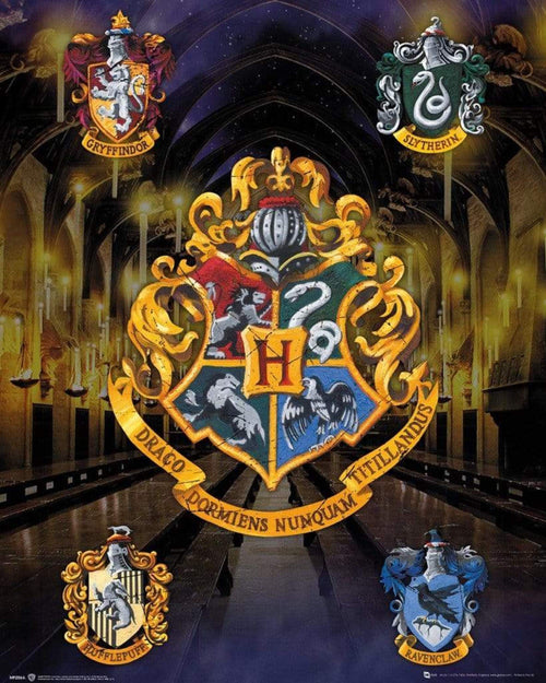 GBeye Harry Potter House Crests Poster 40x50cm | Yourdecoration.com