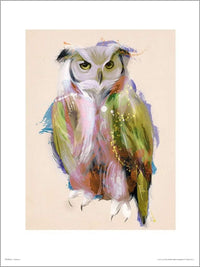 GBeye Owl Paint Art Print | Yourdecoration.com