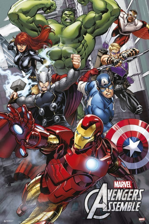 Grupo Erik GPE4802 Marvel Avengers Assemble Poster 61X91,5cm | Yourdecoration.com