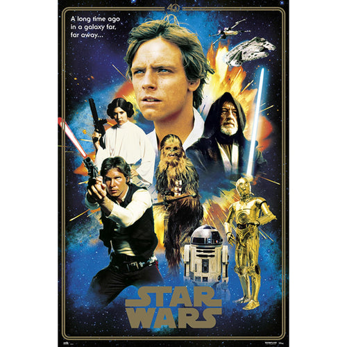 Grupo Erik GPE5163 Star Wars Classic 40 Anniversary Heroes Poster 61X91,5cm | Yourdecoration.com