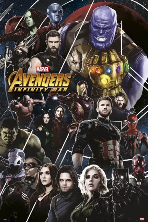 Grupo Erik GPE5243 Avengers Infinity War 2 Poster 61X91,5cm | Yourdecoration.com