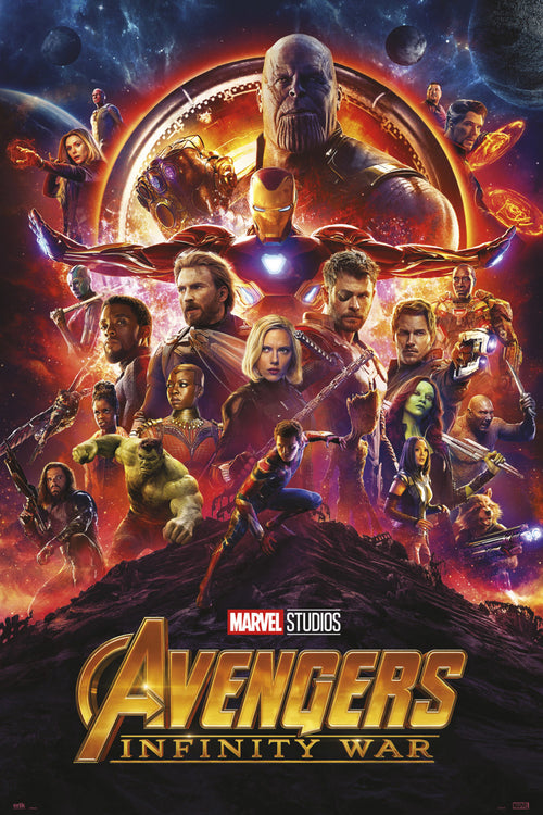 Grupo Erik GPE5252 Avengers Infinity War One Sheet Poster 61X91,5cm | Yourdecoration.com