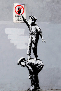 Grupo Erik GPE5302 Brandalised Grafitti Is A Crime Poster 61X91,5cm | Yourdecoration.com
