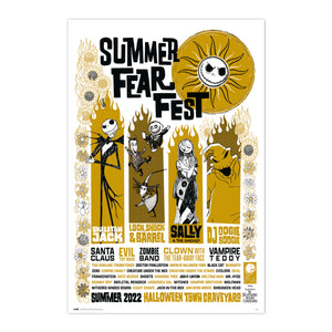 Grupo Erik GPE5521 Disney Nightmare Before Christmas Summer Fear Fest Poster 61X91,5cm | Yourdecoration.com