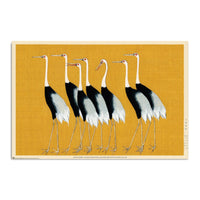 Grupo Erik Gpe5631 Poster Flock Of Beautiful Japanese Red Crown Crane By O Korin | Yourdecoration.com