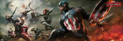 Grupo Erik PPGE8015 Marvel Captain America Civil War Poster 158X53cm | Yourdecoration.com