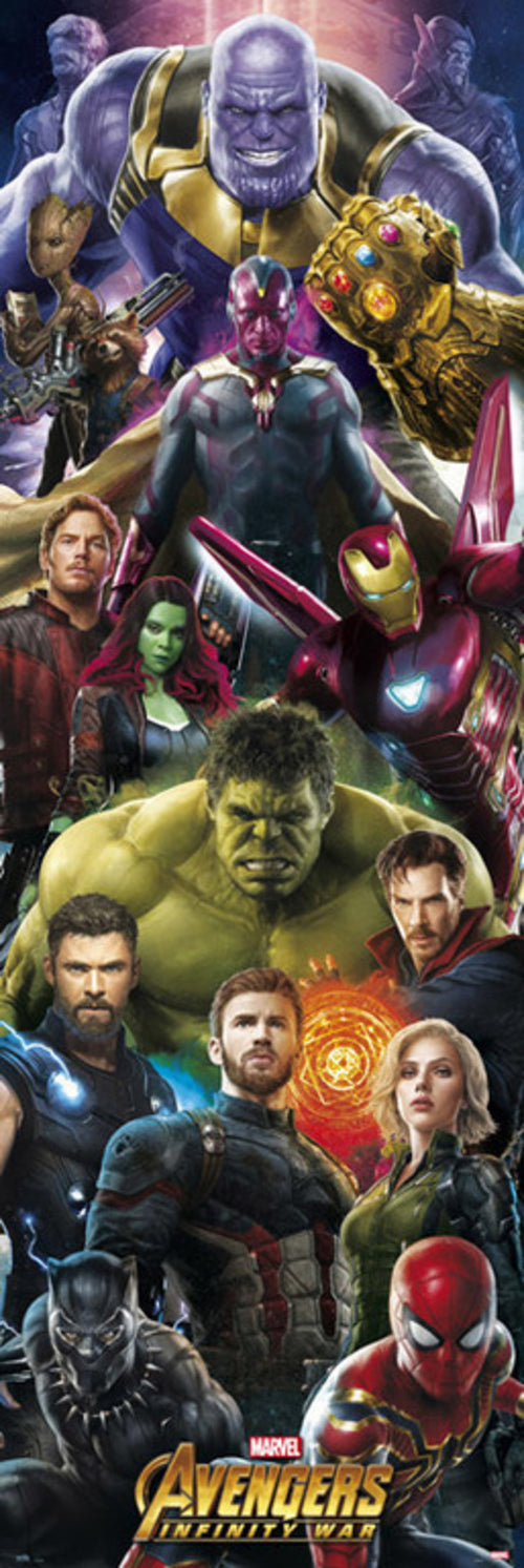 Grupo Erik PPGE8048 Marvel Avengers Infinity War Poster 53X158cm | Yourdecoration.com