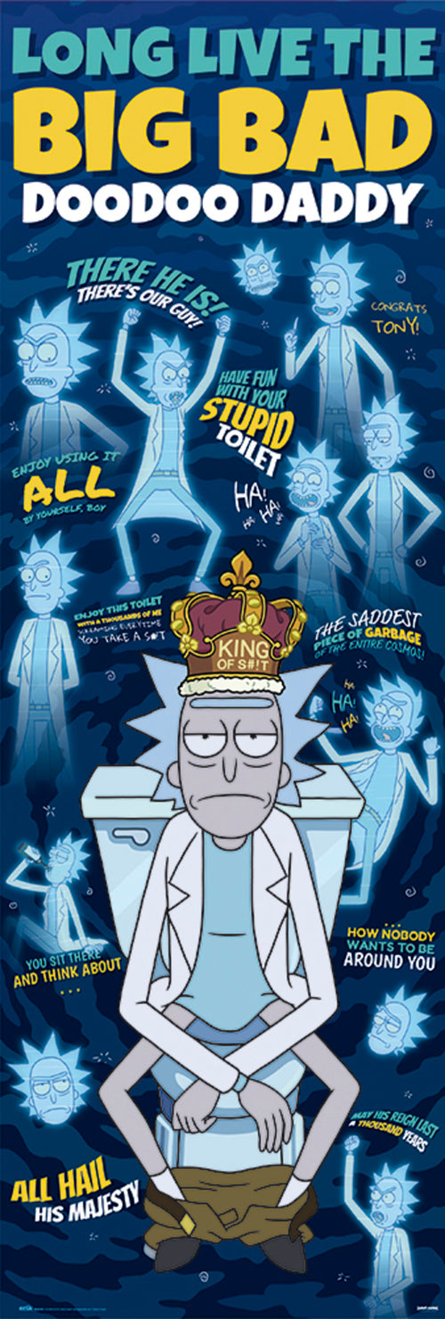 Grupo Erik PPGE8081 Rick And Morty Doodoo Daddy Poster 53X158cm | Yourdecoration.com