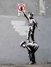 Grupo Erik Brandalised Grafitti Is A Crime Art Print 30x40cm | Yourdecoration.com